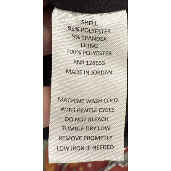 Zoey & Leelo Womens 2X Boho Patchwork Print Sheer Overlay Blouse Lightweight - Picture 6 of 6